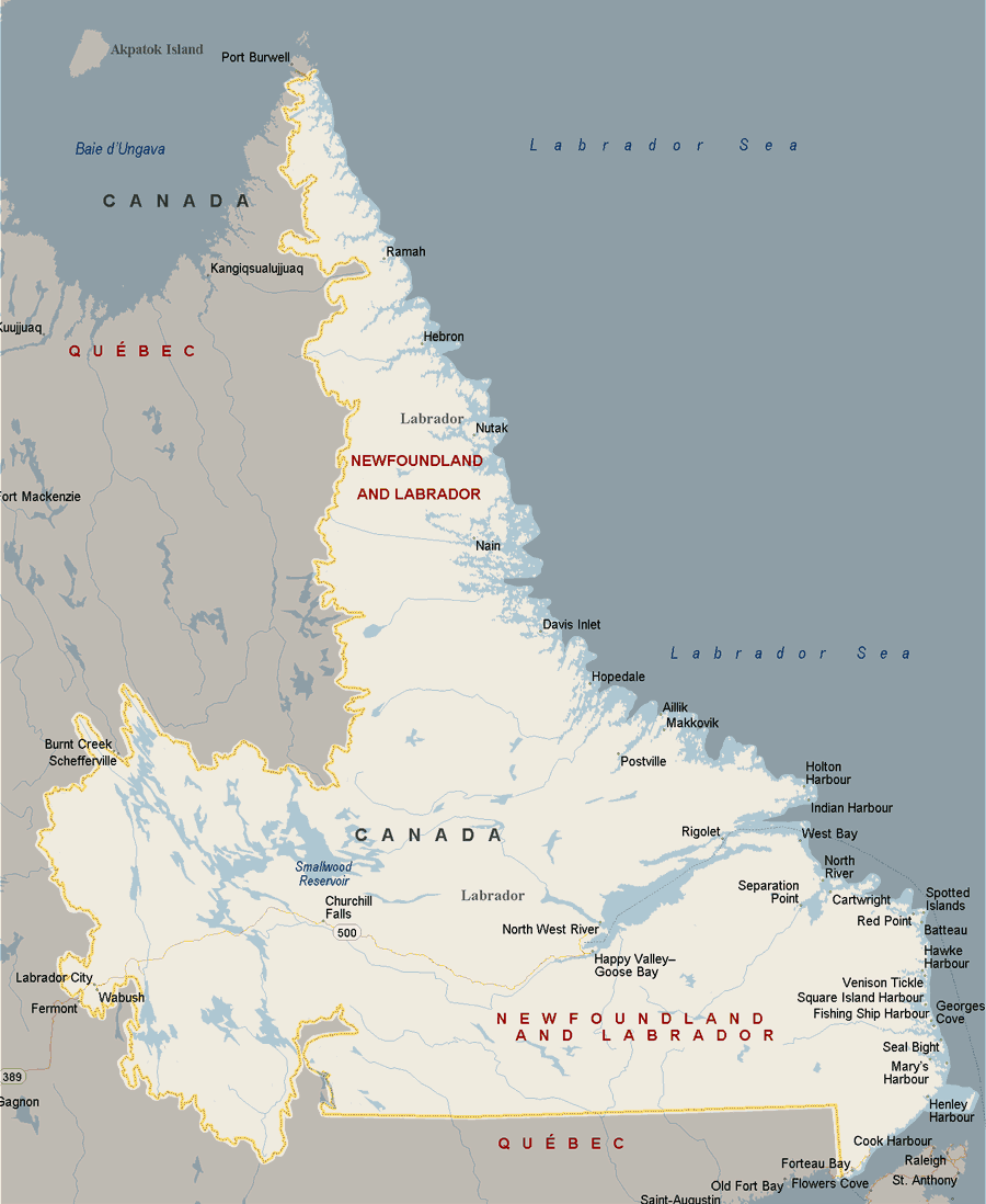 Labrador Map