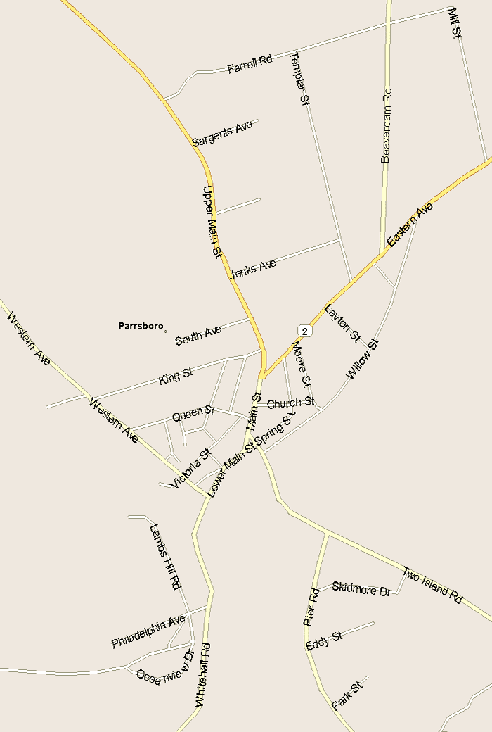 Parrsboro Map, Nova Scotia