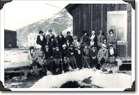 Group of curlers, Dawson, Yukon Territory, C6878