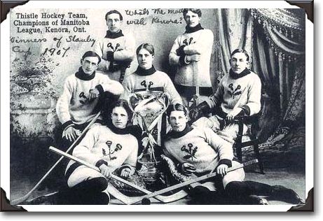 Thistle Hockey Team, Kenora, Ontario, 1907, PA122935