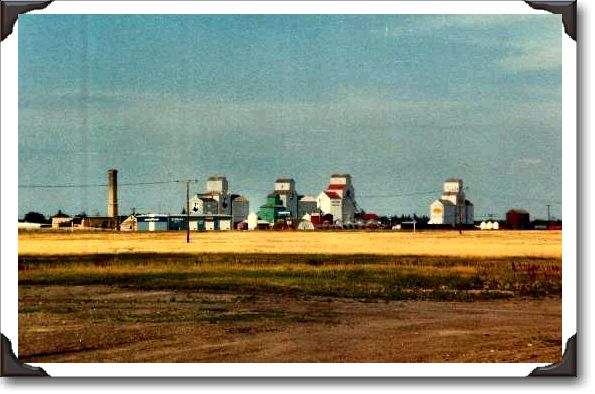 Elevator Sky Line Indian Head, smoke stack from old power plant (far left) 1970's photo