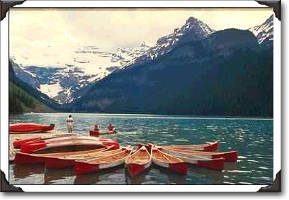 Canoeing in the Rockies