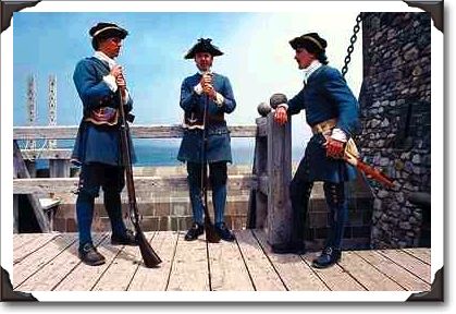 French guards, Louisbourg, Nova Scotia
