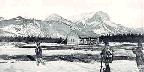 Trading post, Jasper House, 1872, photo C. Horetzky PA-9173