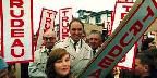 Pierre Trudeau, former Prime Minister, campaigning in Newfoundland