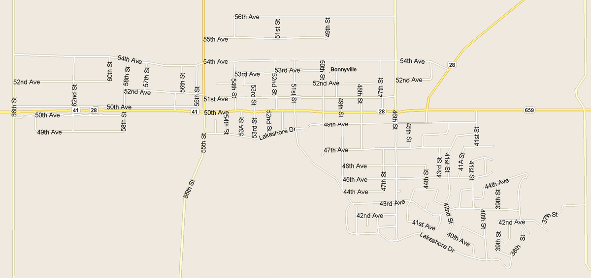 Bonnyville Map, Alberta
