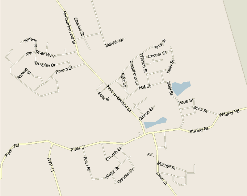 Ayr Map, Ontario