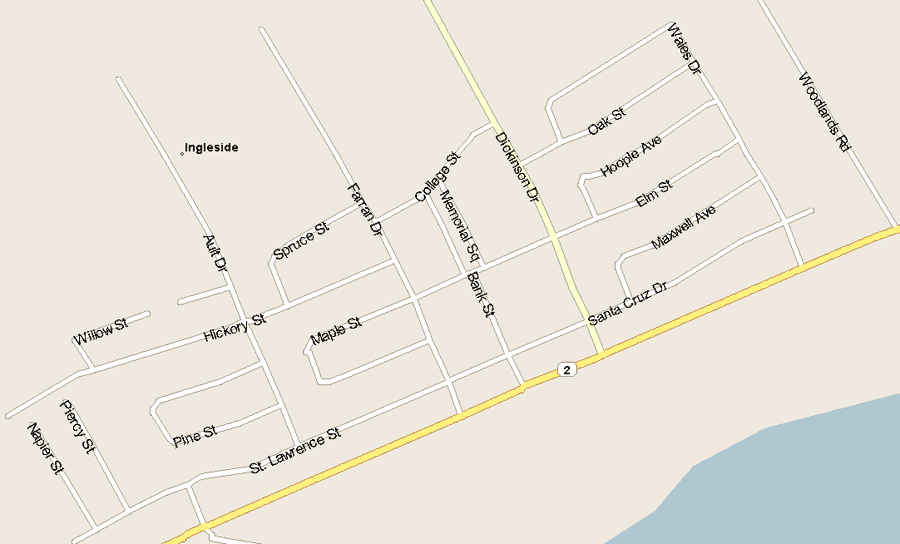 Ingleside Map, Ontario