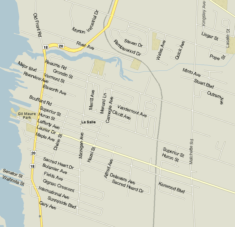 LaSalle Map, Ontario