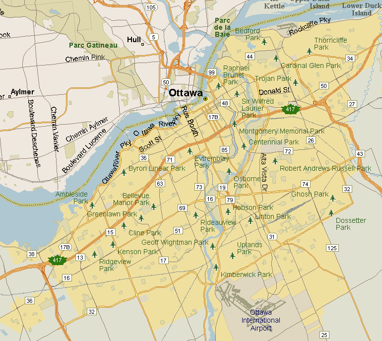 Ottawa Map (Region), Ontario