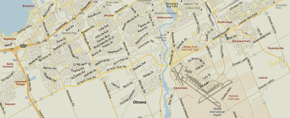 Ottawa Map (South), Ontario