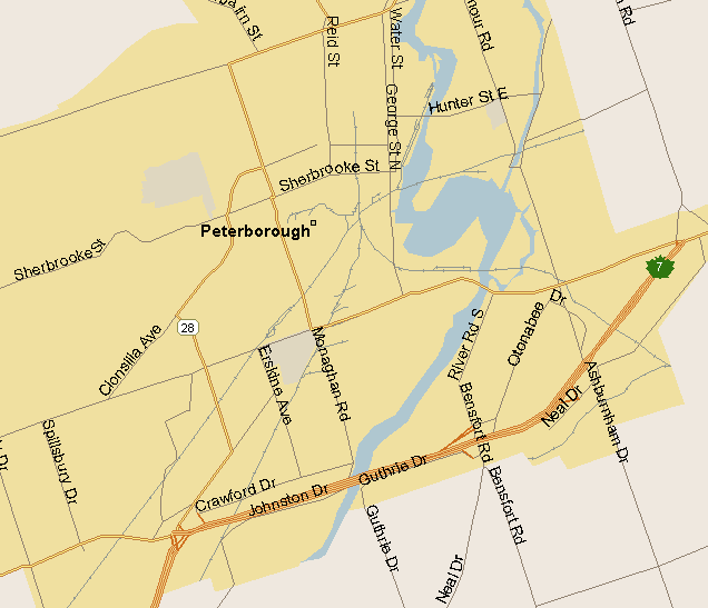 Peterborough Map (Region), Ontario