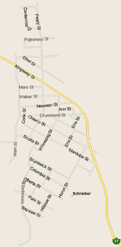 Schreiber Map, Ontario