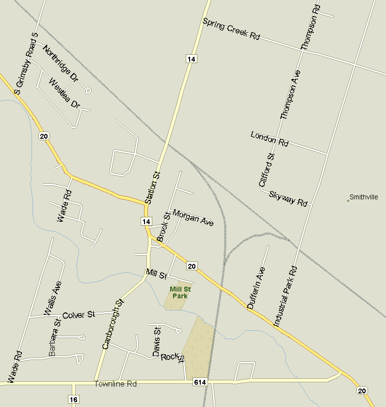 Smithville Map, Ontario