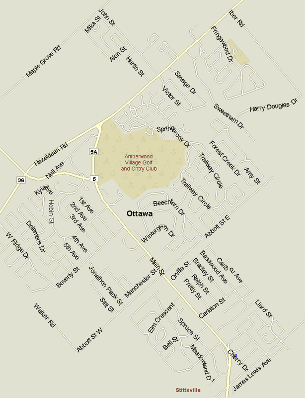 Stittsville Map, Ontario