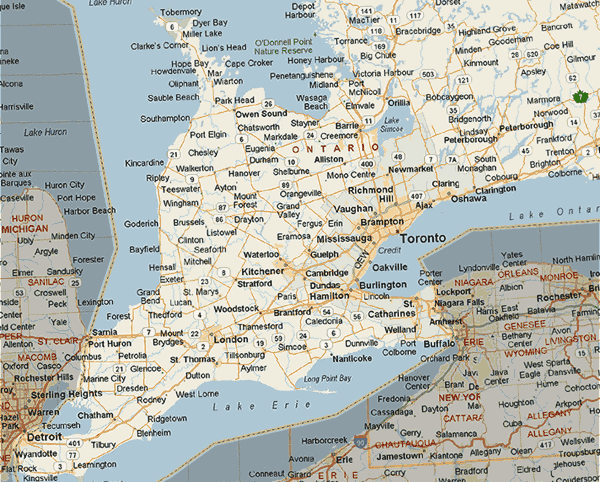 Ontario Map (Bottom)