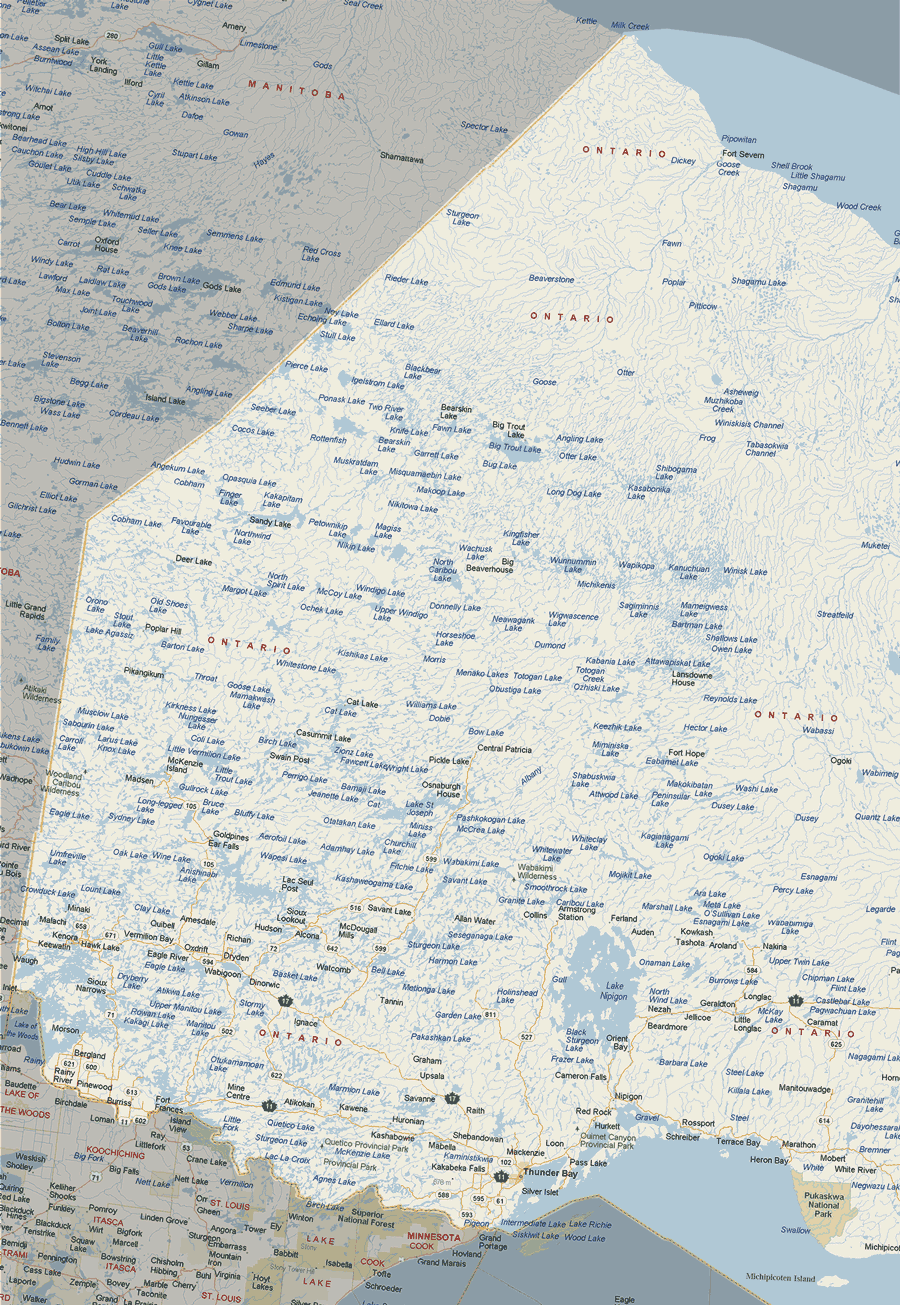 Ontario Map (West)