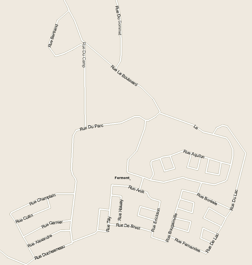 Fermont Map, Quebec